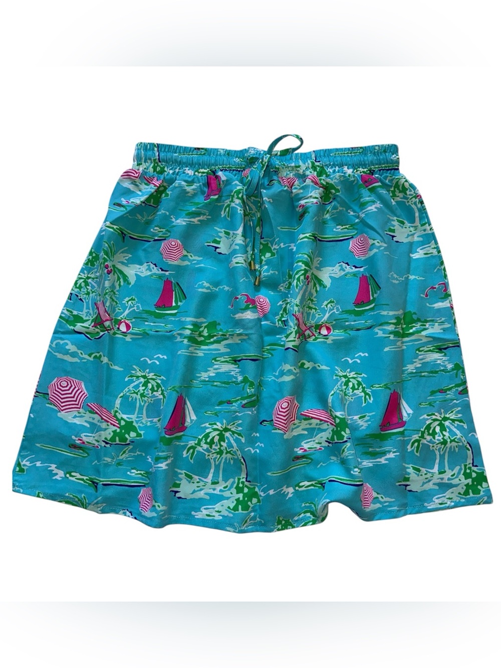 All For Color Kingsley Coastal Beach Themed Skirt size Large NEW